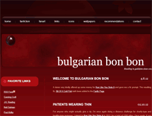Tablet Screenshot of bulgarianbonbon.com